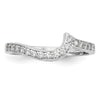 14k White Gold 1/5 carat Lab Grown Diamond VS/SI+ G+ Complete Wedding Band