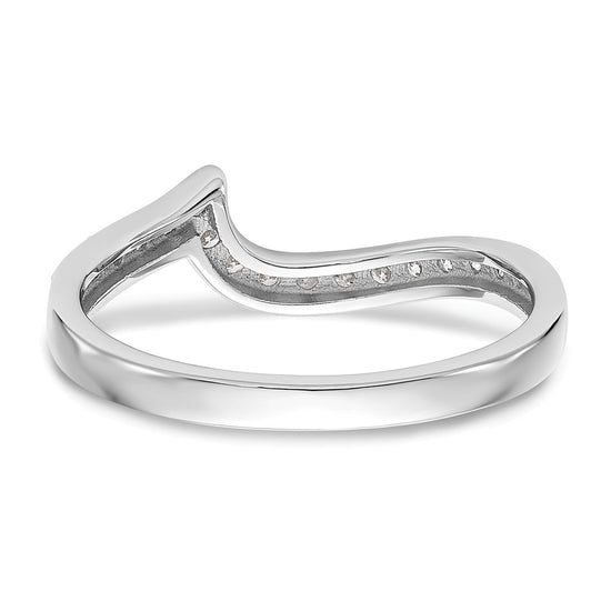 14k White Gold 1/5 carat Lab Grown Diamond VS/SI+ G+ Complete Wedding Band