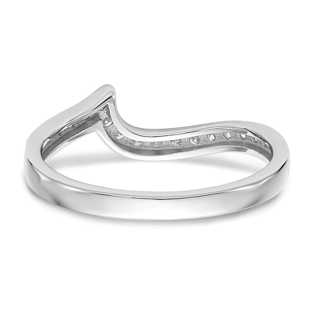 14k White Gold 1/5 carat Lab Grown Diamond VS/SI+ G+ Complete Wedding Band