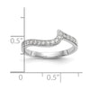 14k White Gold 1/5 carat Lab Grown Diamond VS/SI+ G+ Complete Wedding Band