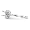 Diamond Round Semi-mount By-Pass Engagement Rings
