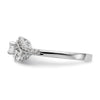 Diamond Round Semi-mount By-Pass Engagement Rings