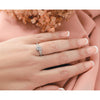 Diamond Round Semi-mount By-Pass Engagement Rings