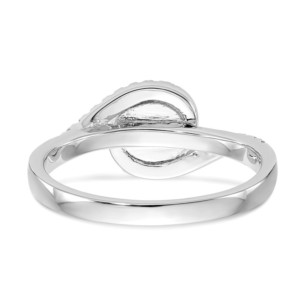 Diamond Round Semi-mount By-Pass Engagement Rings
