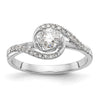 Diamond Round Semi-mount By-Pass Engagement Rings