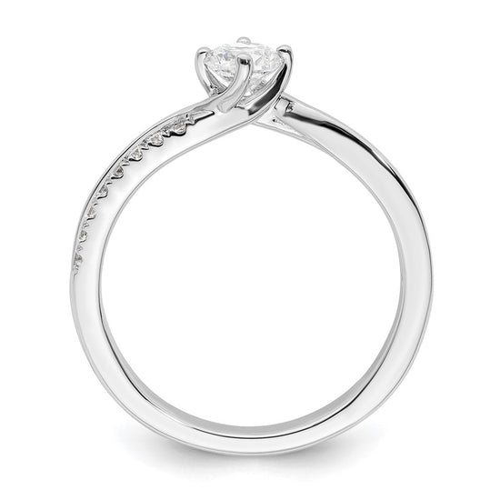 Diamond Round By-Pass Engagement Rings