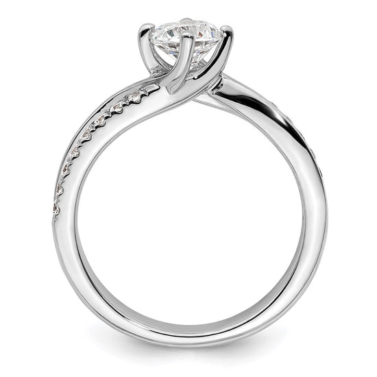 Diamond Round By-Pass Engagement Rings
