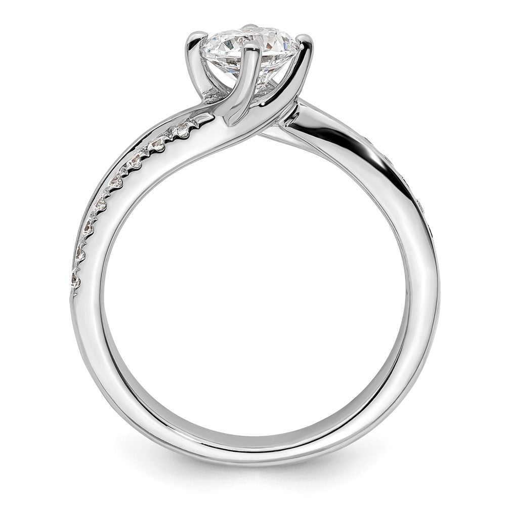Diamond Round By-Pass Engagement Rings