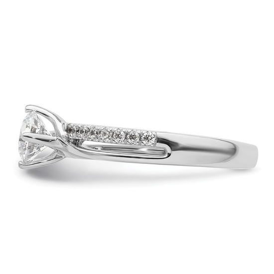 Diamond Round By-Pass Engagement Rings