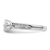 Diamond Round By-Pass Engagement Rings