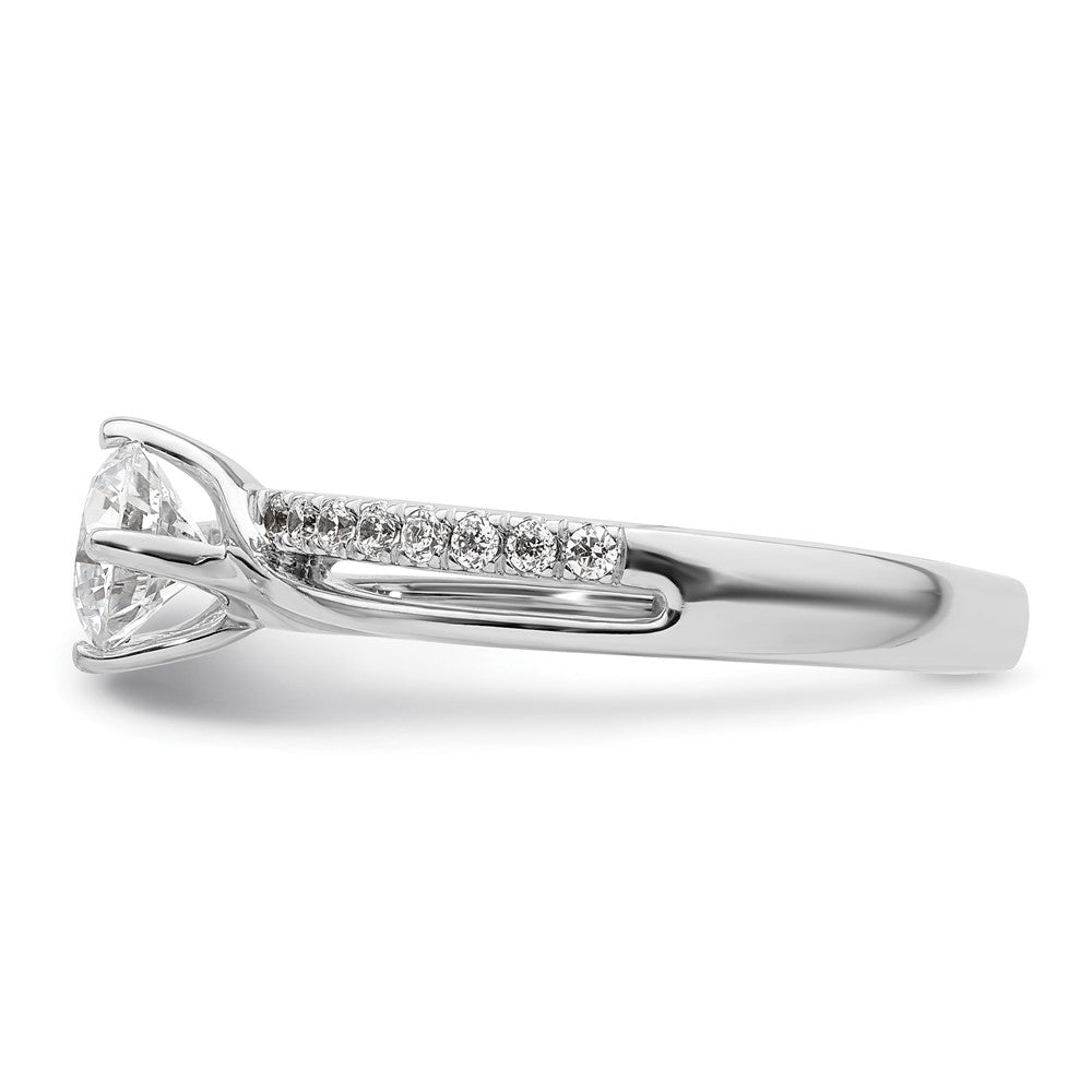 Diamond Round By-Pass Engagement Rings