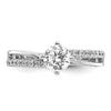 Diamond Round By-Pass Engagement Rings