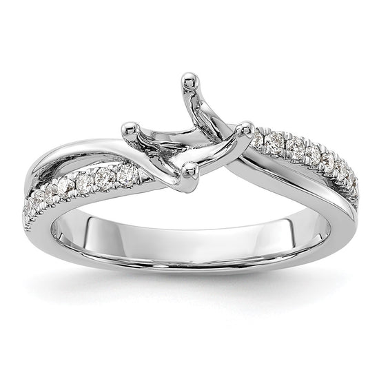 Diamond Round By-Pass Engagement Rings