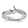 Diamond Round By-Pass Engagement Rings