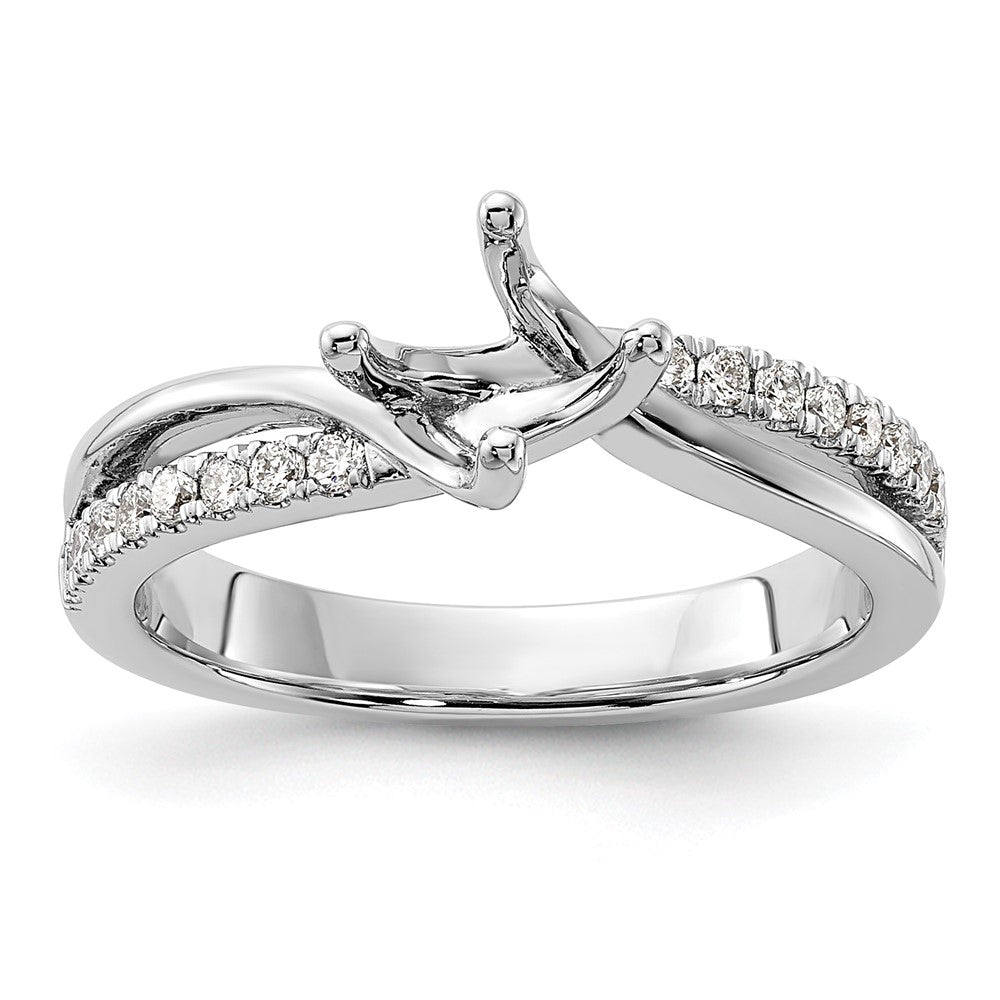 Diamond Round By-Pass Engagement Rings