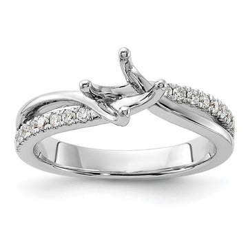Diamond Round By-Pass Engagement Rings