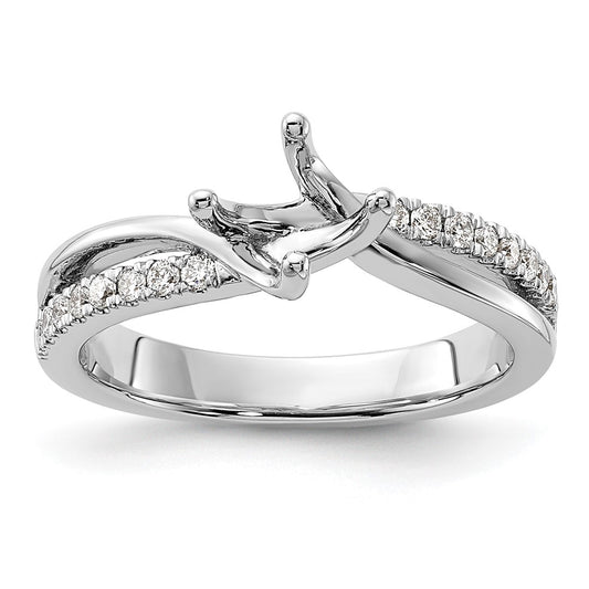 Diamond Round By-Pass Engagement Rings