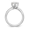Diamond Round By-Pass Engagement Rings