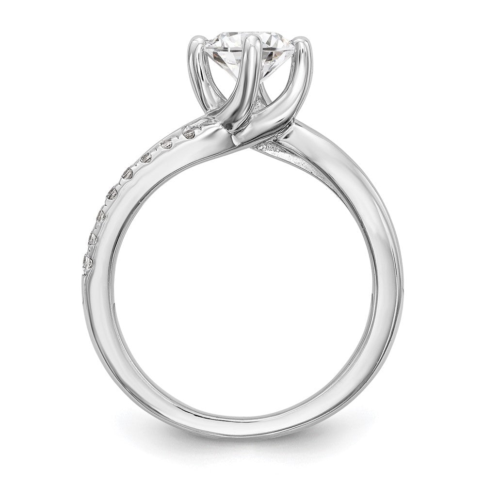 Diamond Round By-Pass Engagement Rings