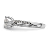 Diamond Round By-Pass Engagement Rings