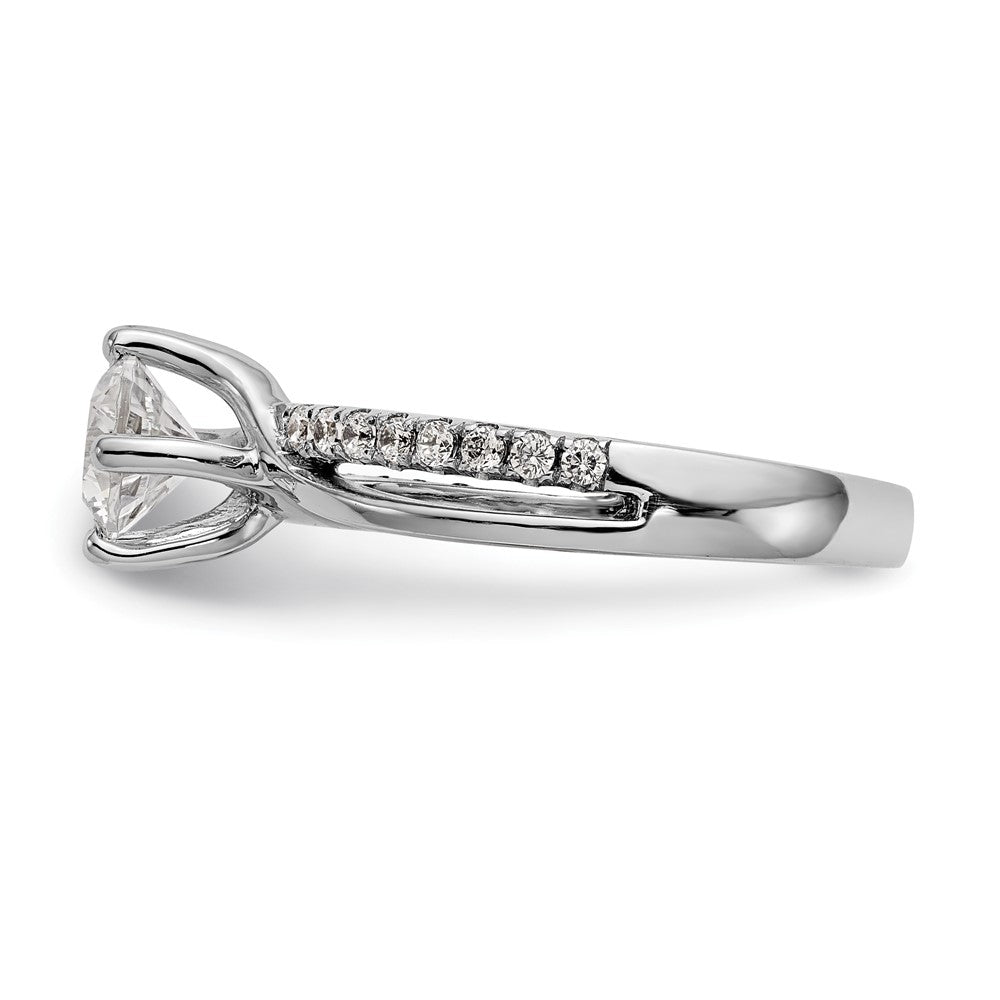 Diamond Round By-Pass Engagement Rings