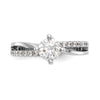 Diamond Round By-Pass Engagement Rings