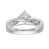 Diamond Round By-Pass Engagement Rings