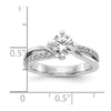 Diamond Round By-Pass Engagement Rings