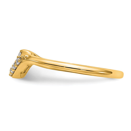 14K Diamond Wedding Band