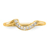 14K Diamond Wedding Band