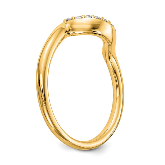 14K Diamond Wedding Band