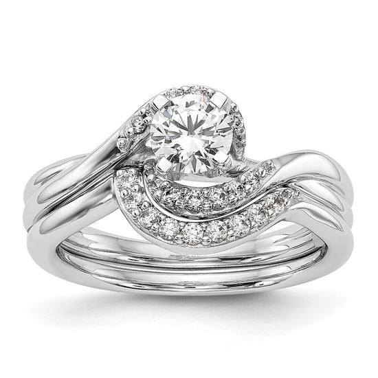 Diamond Semi-Mount Bypass Engagement Rings