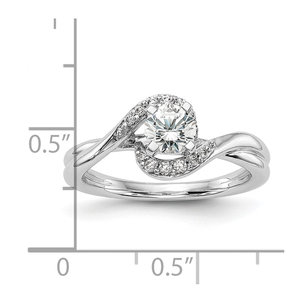 Diamond Semi-Mount Bypass Engagement Rings