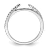 Diamond Peg-Set Semi-mount By-Pass Engagement Rings