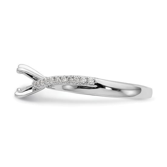 Diamond Peg-Set Semi-mount By-Pass Engagement Rings