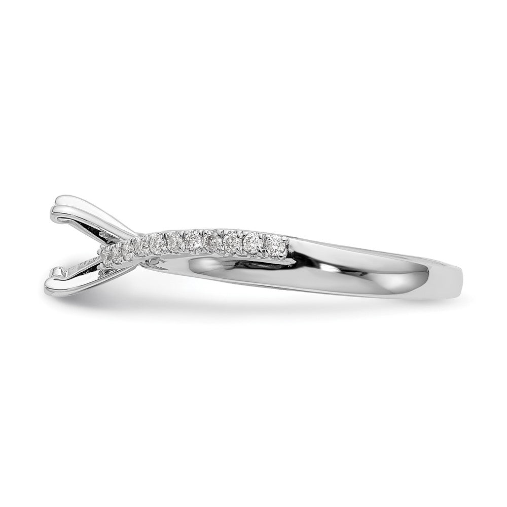 Diamond Peg-Set Semi-mount By-Pass Engagement Rings