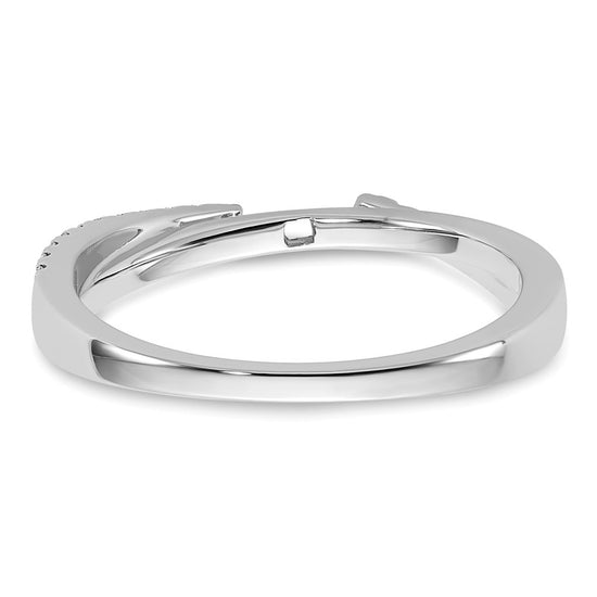 Diamond Peg-Set Semi-mount By-Pass Engagement Rings