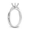 Diamond Peg-Set Semi-mount By-Pass Engagement Rings