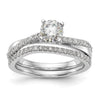 Diamond Peg-Set Semi-mount By-Pass Engagement Rings
