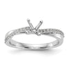 Diamond Peg-Set Semi-mount By-Pass Engagement Rings