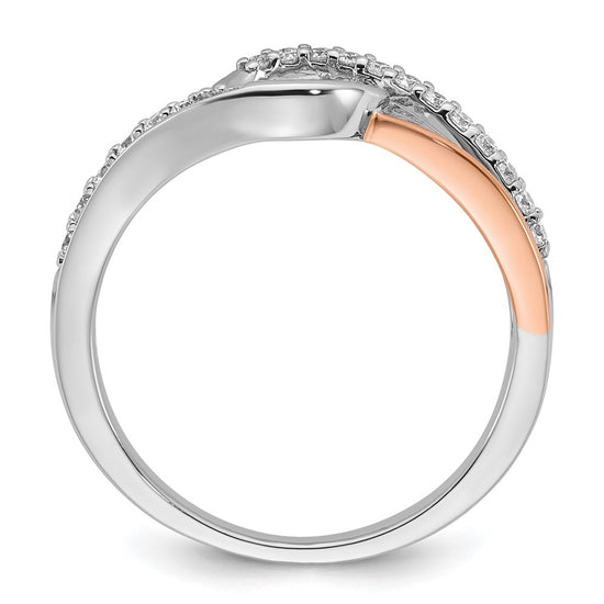 Diamond Peg-Set Semi-mount By-Pass Engagement Rings