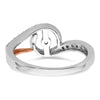 Diamond Peg-Set Semi-mount By-Pass Engagement Rings