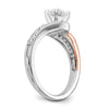 Diamond Peg-Set Semi-mount By-Pass Engagement Rings