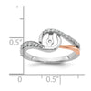 Diamond Peg-Set Semi-mount By-Pass Engagement Rings