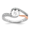 Diamond Peg-Set Semi-mount By-Pass Engagement Rings