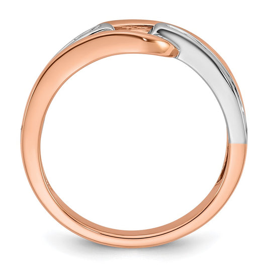 Peg Set Diamond Semi-mount By-Pass Engagement Rings