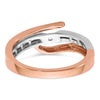 Peg Set Diamond Semi-mount By-Pass Engagement Rings