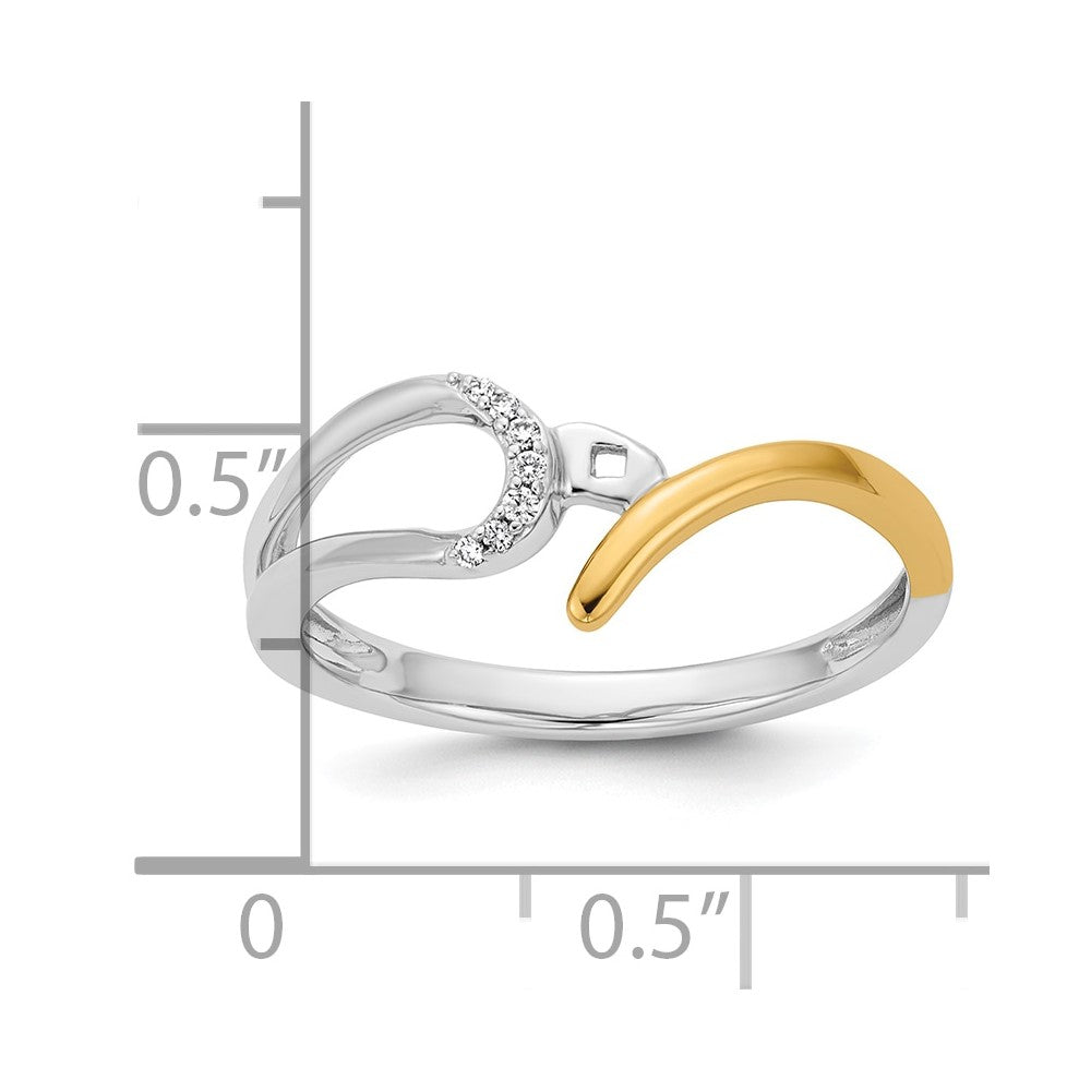 Peg Set Diamond Semi-mount By-Pass Engagement Rings