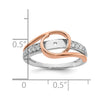 Peg Set Diamond Semi-mount By-Pass Engagement Rings