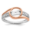 Peg Set Diamond Semi-mount By-Pass Engagement Rings